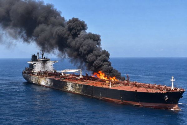 Ataques a buques en el estrecho de Ormuz elevan el riesgo para el petróleo y el comercio mundial