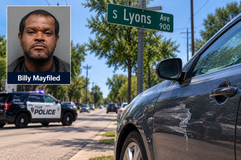 Dos conductores llaman al 911 tras sufrir daños en sus autos; arrestan a hombre en Tyler