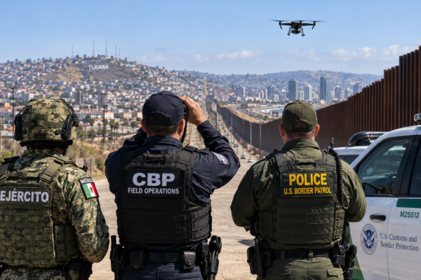 México y Estados Unidos mantienen operación antidrones contra el tráfico de personas y drogas entre Tijuana y San Diego