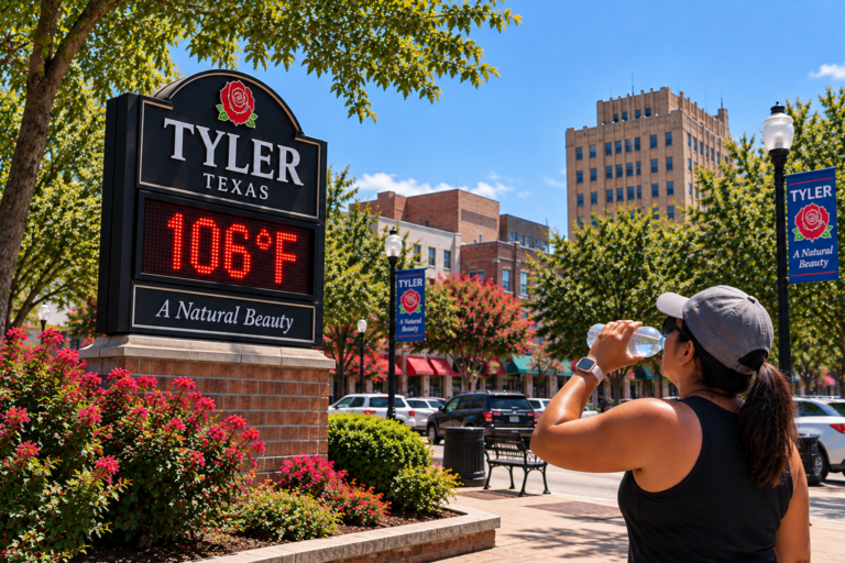Tyler rompe récord de calor en septiembre; altas temperaturas continuarán