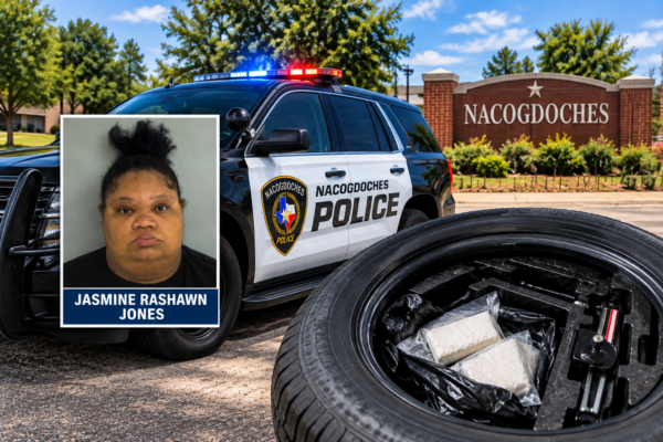 Arrestan a Jasmine Rashawn Jones en Nacogdoches tras hallar presunta cocaína en llanta de repuesto