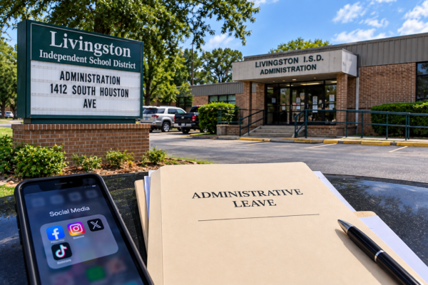 Empleado de Livingston ISD queda bajo investigación por publicación en redes