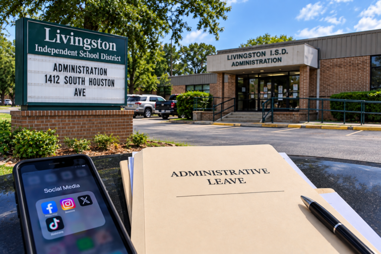 Empleado de Livingston ISD queda bajo investigación por publicación en redes