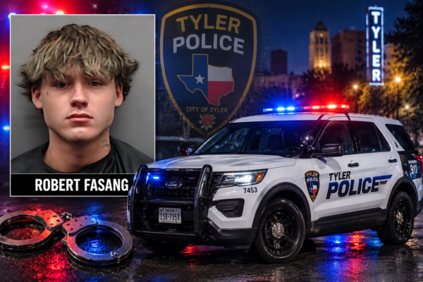 Oficial Josiah Baxter queda gravemente herido tras choque en Tyler; Robert Fasang fue arrestado
