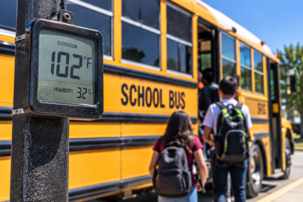 Doce distritos del Este de Texas aún utilizan autobuses escolares sin aire acondicionado