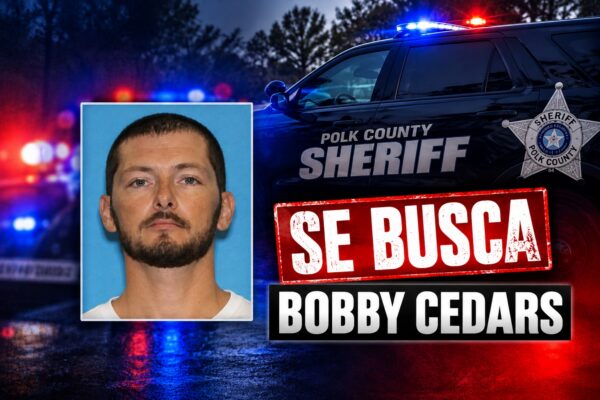 Buscan a Bobby Cedars por presunto robo agravado en el Condado de Polk, Texas