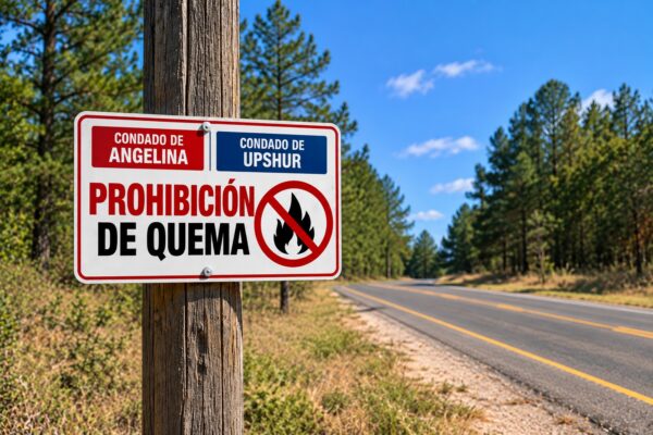 Condados de Angelina y Upshur emiten restricciones de quema