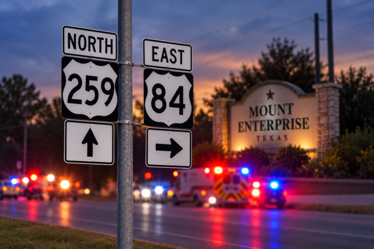 DPS identifica a mujer fallecida en accidente con 18-wheeler en Mount Enterprise
