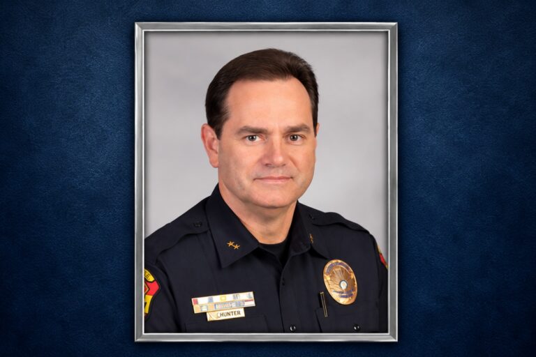 Jefe de Policía de Kilgore, Todd Hunter, anuncia su retiro para enero de 2027
