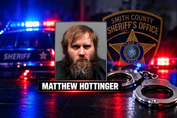 Matthew Hottinger enfrenta cargo por posesión de pornografía infantil en Smith County, Texas