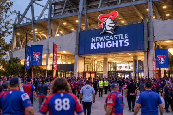 Vehículo embiste a aficionados de Newcastle Knights: 10 heridos antes de la final