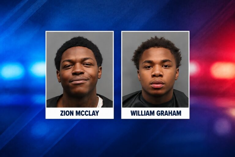 Zion McClay y William Graham señalados por disparos contra adolescentes en Tyler